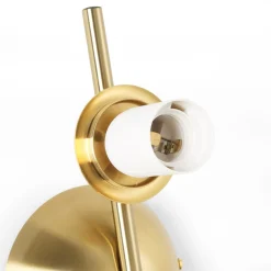 Aplique de pared doble bola cristal 