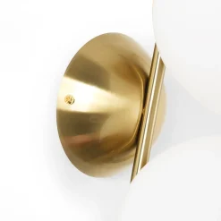 Aplique de pared doble bola cristal 