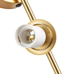 Aplique de pared doble bola cristal