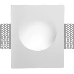 Aplique de pared empotrable circulo de escayola "MUR" - Ø 25cm - GU10 - Trimless/ Integración