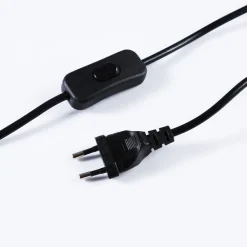 Aplique de pared escandinavo orientable 330° con interruptor y enchufe