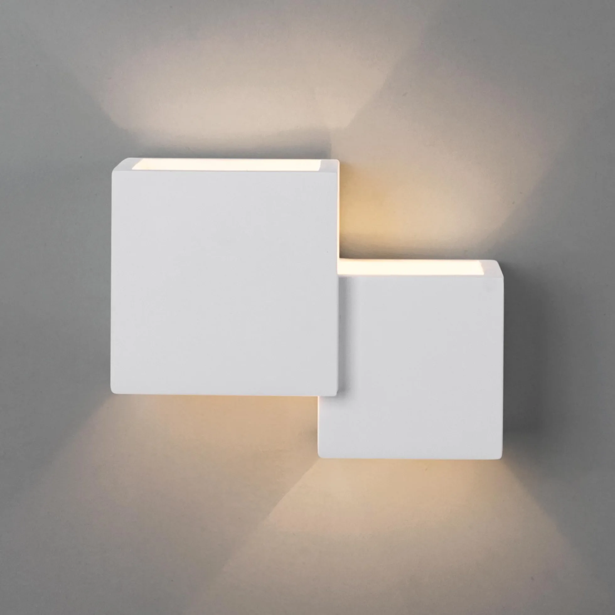 Aplique de pared escayola "Cube" - 2 x G9