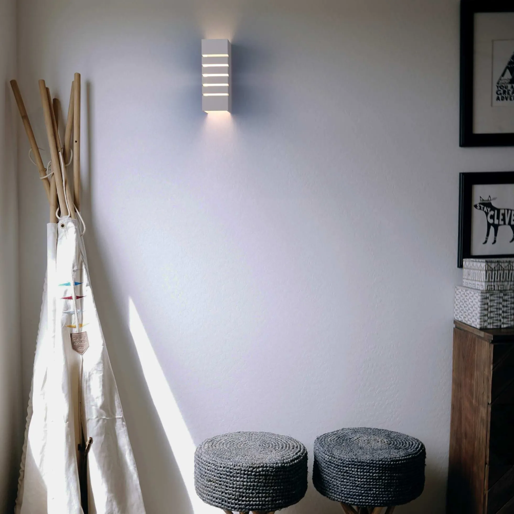 Aplique de pared escayola "Line" - 1 x E14