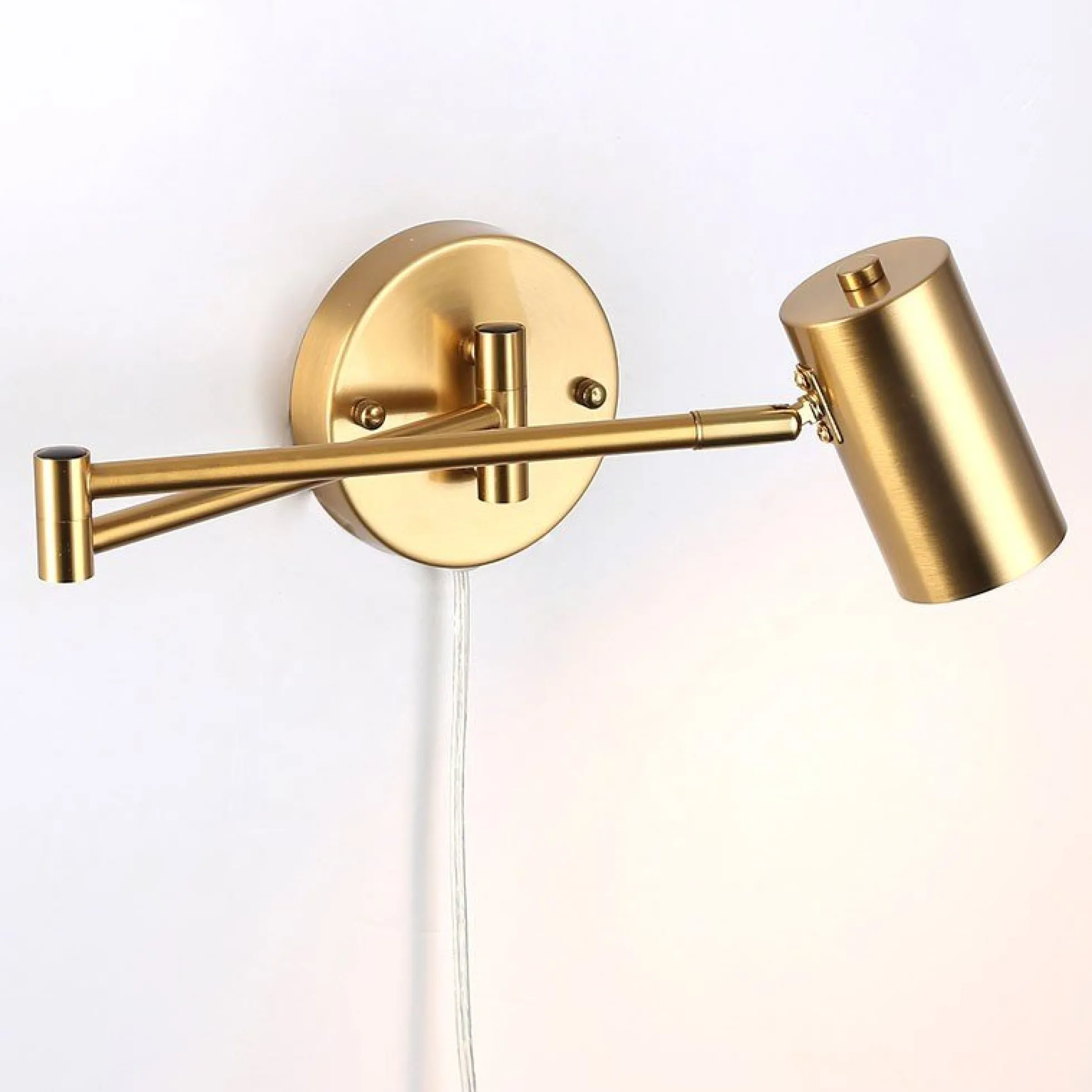 Aplique de pared extensible con enchufe "Lisa" - E27 G45