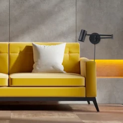 Aplique de pared extensible con enchufe