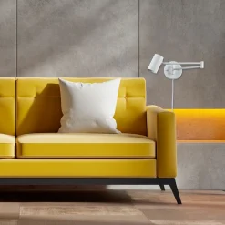 Aplique de pared extensible con enchufe