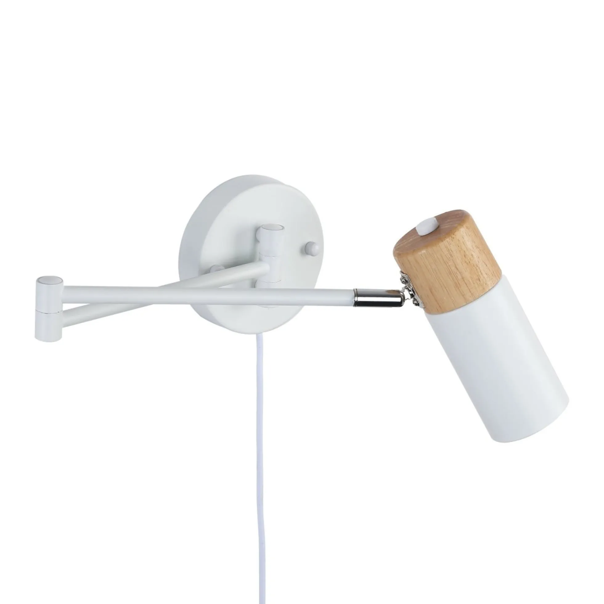 Aplique de pared extensible con cable y enchufe "Logan"