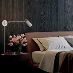Aplique de pared extensible con cable y enchufe