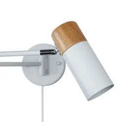 Aplique de pared extensible con cable y enchufe