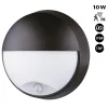 Aplique de pared exterior circular con sensor PIR - IP54 - 110º - 10W