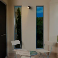Aplique de pared exterior con sensor PIR  "Stan" - 12,5W - Orientable - 3000K - IP54