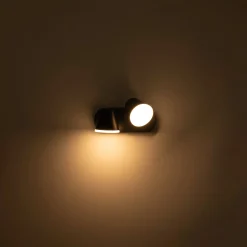 Aplique de pared exterior doble 