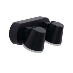 Aplique de pared exterior doble 