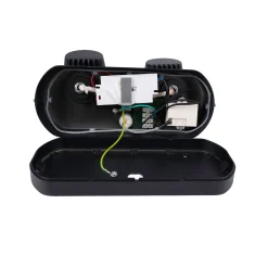 Aplique de pared exterior doble con sensor PIR 