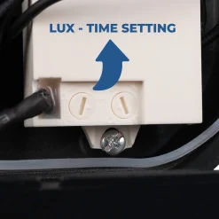 Aplique de pared exterior doble con sensor PIR 