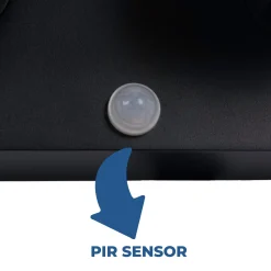 Aplique de pared exterior doble con sensor PIR 