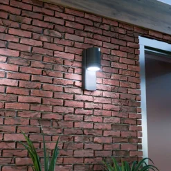Aplique de pared exterior en aluminio "MALEY" - IP44 - GU10