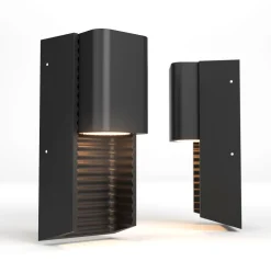 Aplique de pared exterior en aluminio "WINNIE" - IP44 - GU10