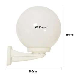 Aplique de pared exterior esfera FUMAGALLI 