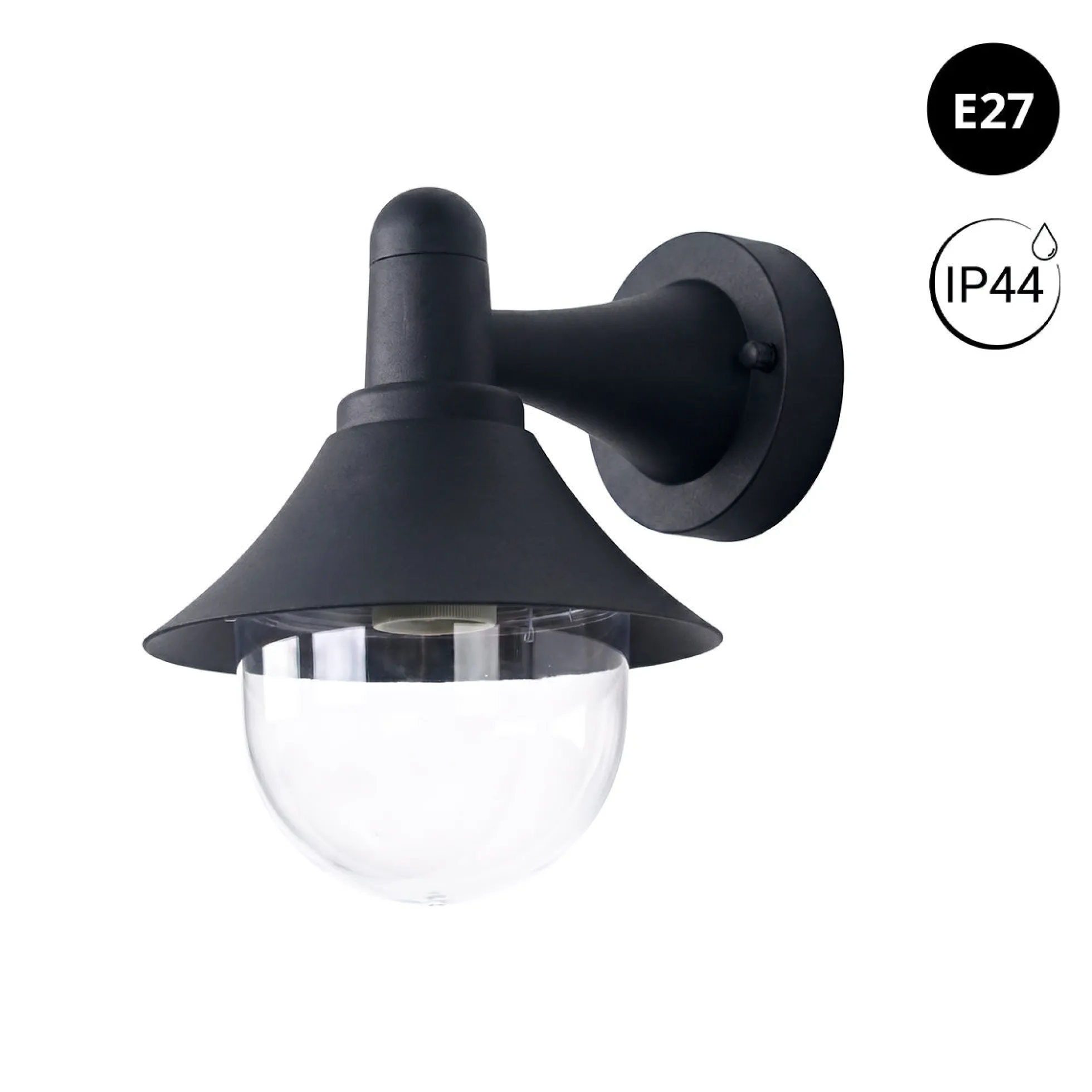 Aplique de pared exterior "FERRO" - E27 - IP44