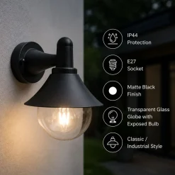 Aplique de pared exterior