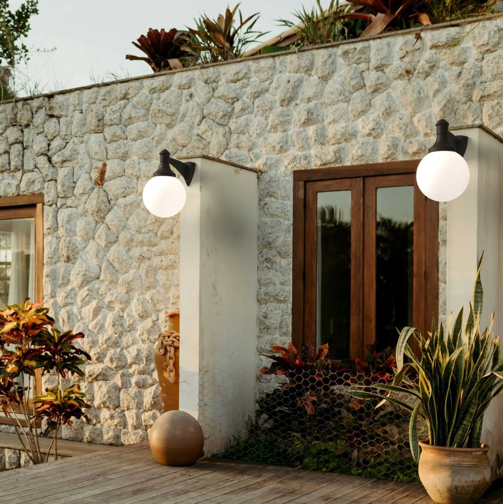 Aplique de pared exterior "GLOBE 400 MODERN" de FUMAGALLI - E27