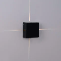 Aplique de pared exterior LED cuadrado "Karen 4" - 6W - IP54 - Emisión de luz cuatro caras