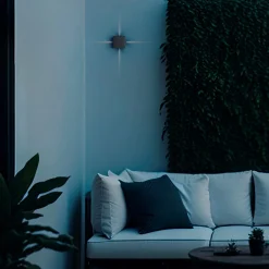 Aplique de pared exterior LED cuadrado 