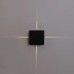 Aplique de pared exterior LED cuadrado 