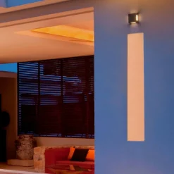 Aplique de pared exterior LED cuadrado 