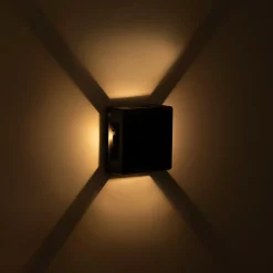 Aplique de pared exterior LED cuadrado 