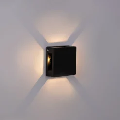 Aplique de pared exterior LED cuadrado 