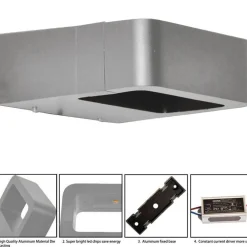 Aplique de pared exterior LED 