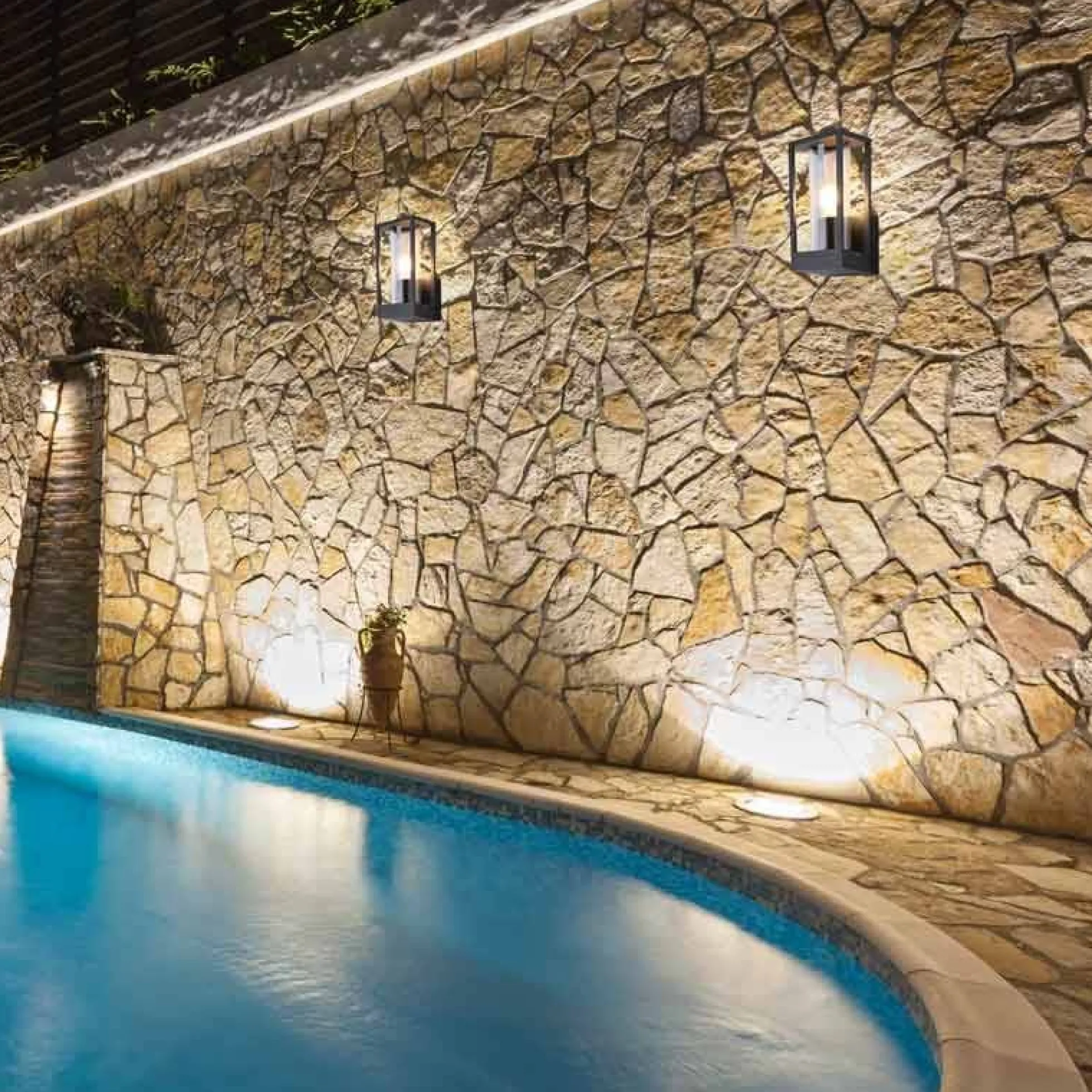 Aplique de pared exterior "LUZY" E27 IP44
