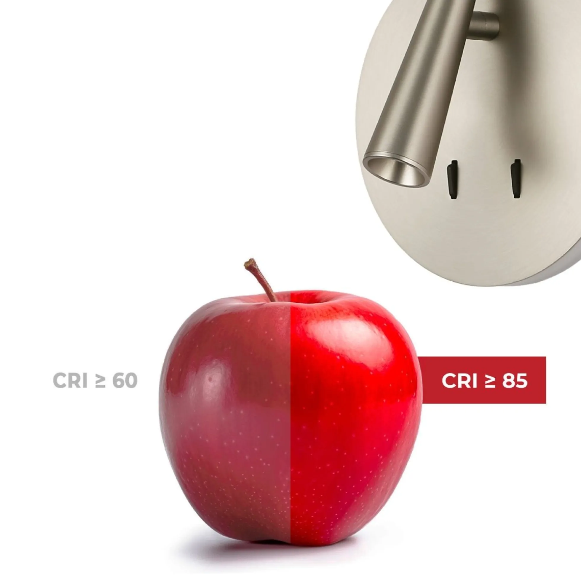 Aplique de pared "FELAM" - 3W + 6W - 2700K - CRI 85
