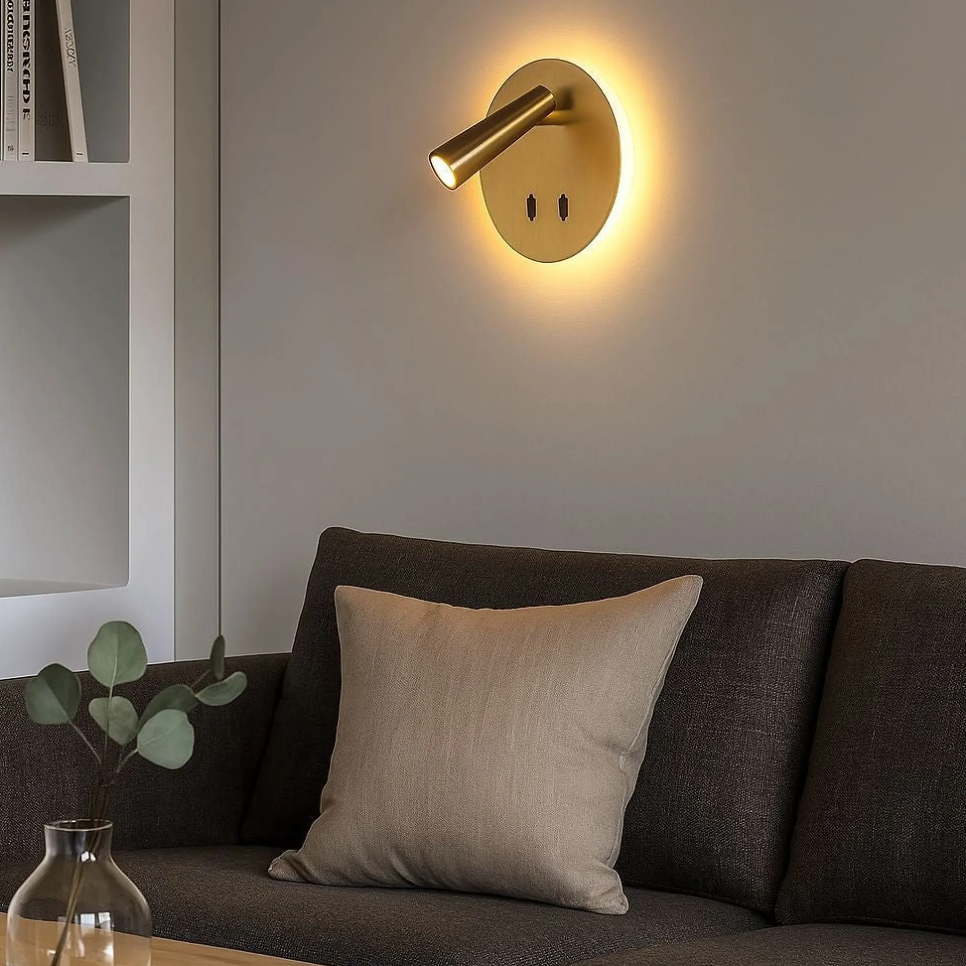 Aplique de pared "FELAM" - 3W + 6W - 2700K - CRI 85