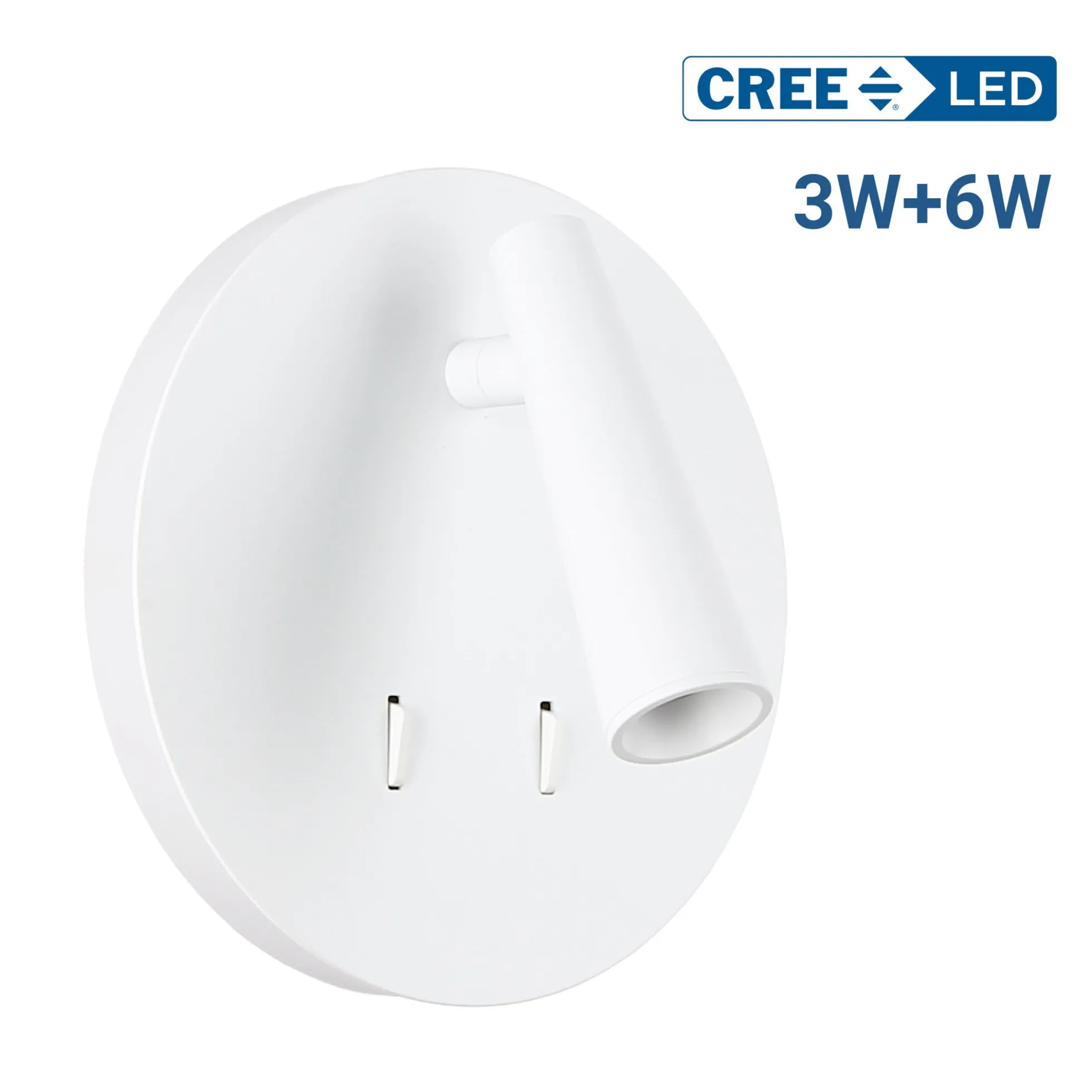 Aplique de pared "FELAM" - 3W + 6W - 2700K - CRI 85