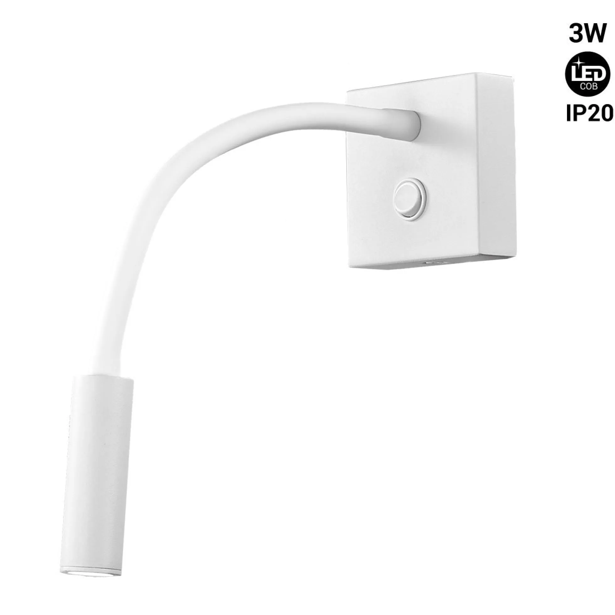 Aplique de pared flexible para lectura "Hale" - 3W