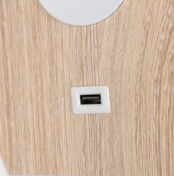 Aplique de pared flexible para lectura con puerto USB
