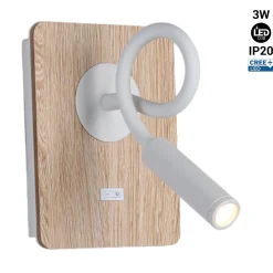 Aplique de pared flexible para lectura