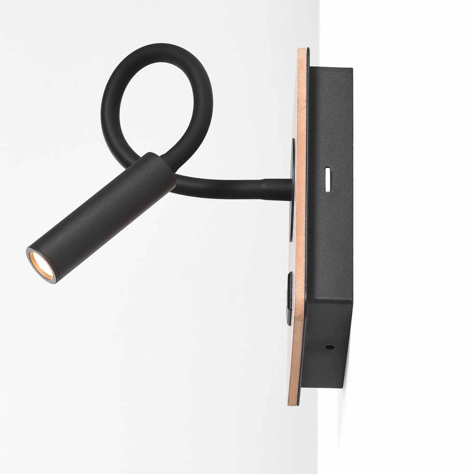 Aplique de pared flexible para lectura "LONDON" - Chip CREE - 3W - USB+USBC