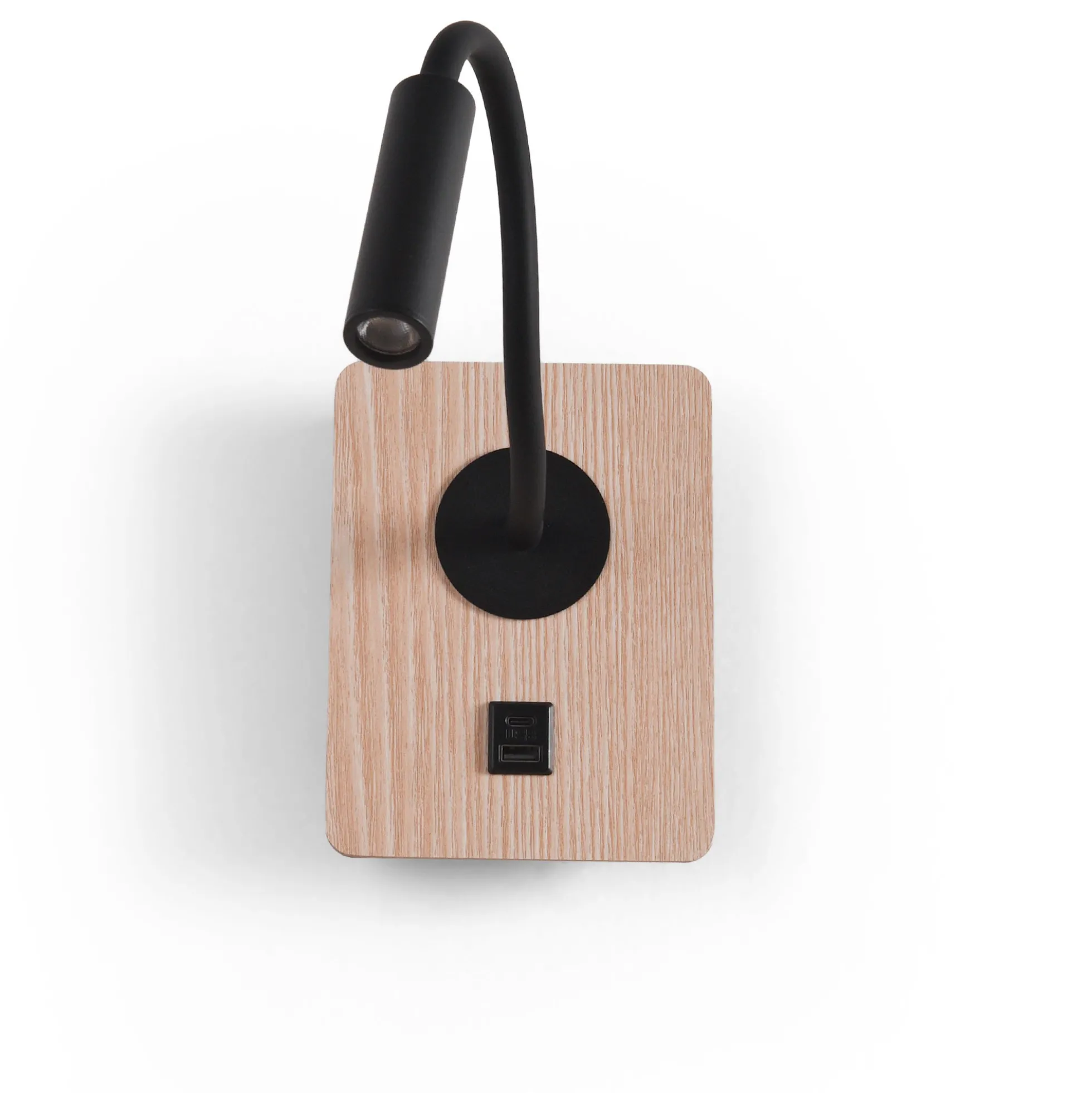 Aplique de pared flexible para lectura "LONDON" - Chip CREE - 3W - USB+USBC