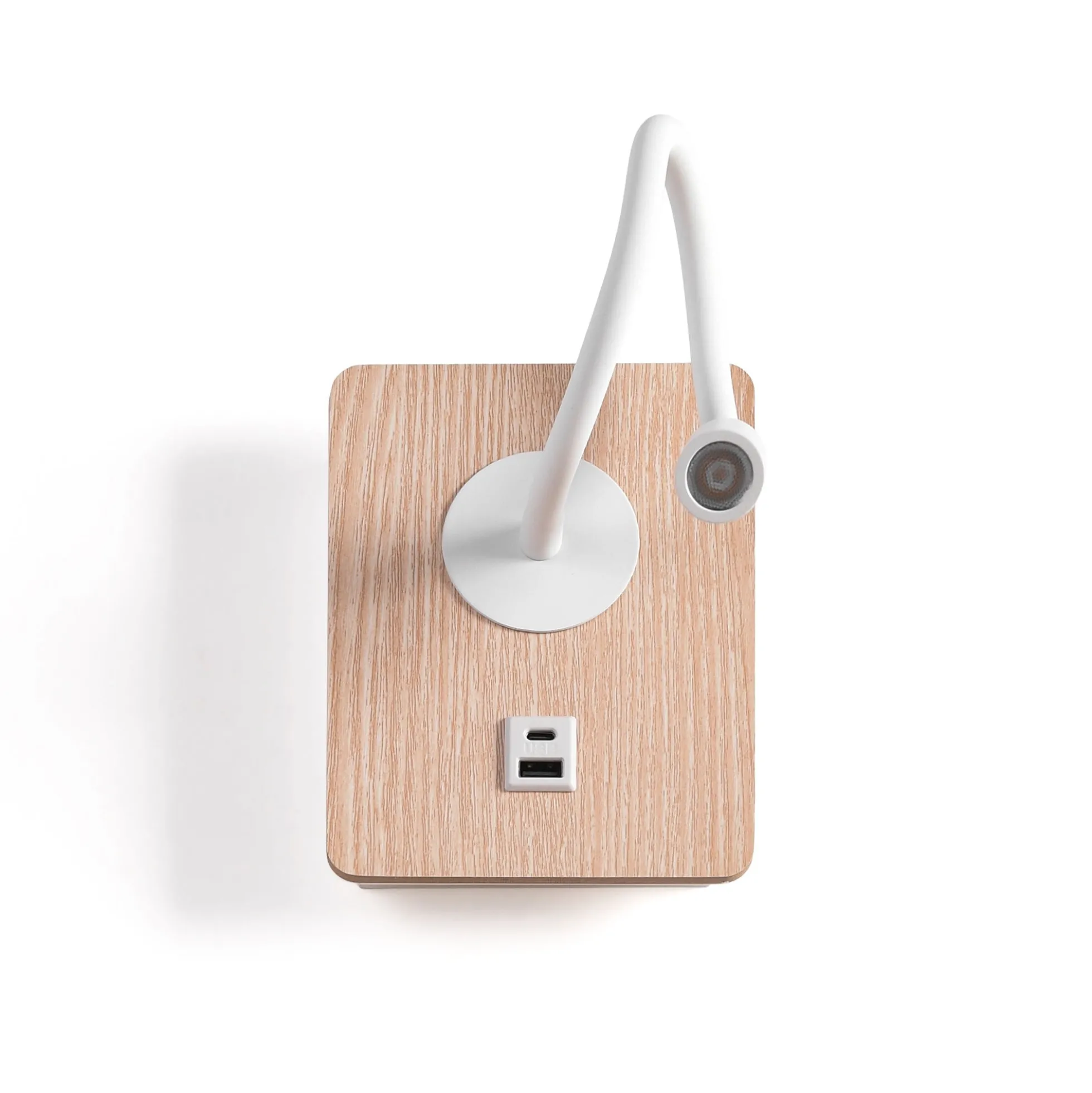 Aplique de pared flexible para lectura "LONDON" - Chip CREE - 3W - USB+USBC