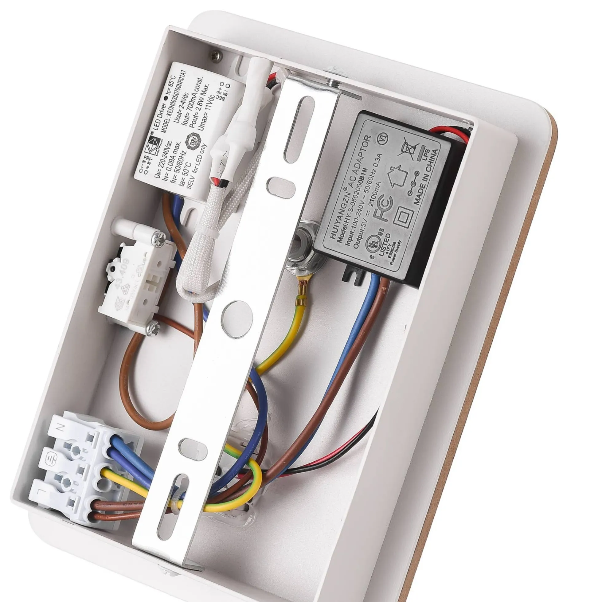 Aplique de pared flexible para lectura "LONDON" - Chip CREE - 3W - USB+USBC