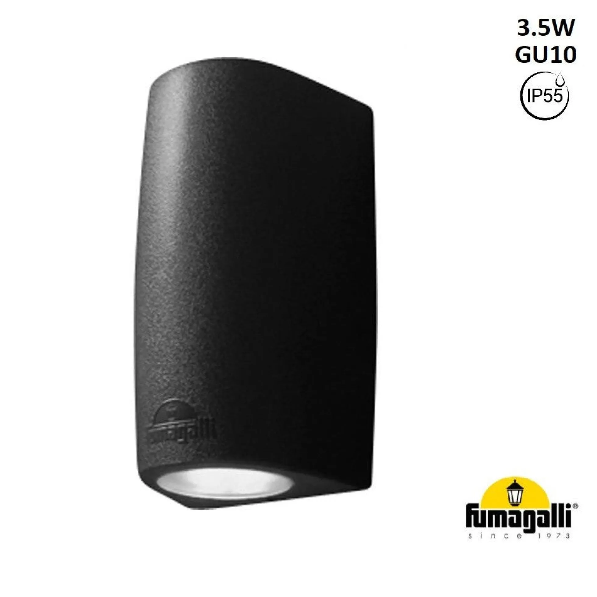 Aplique de pared FUMAGALLI "Marta 90-1" - GU10 - IP55 - 3,5W