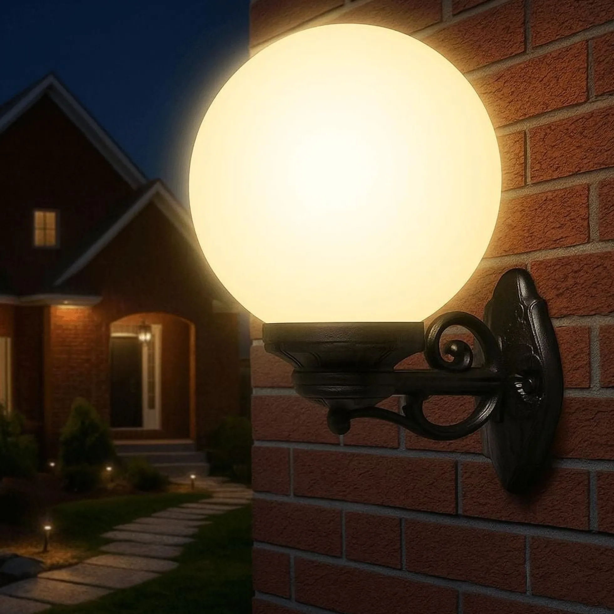 Aplique de pared globo FUMAGALLI "BISSO G250" - E27