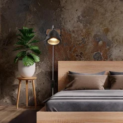 Aplique de pared industrial "Mott" - Orientable - GU10 Incluida