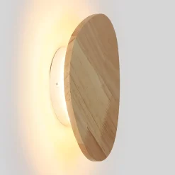 Aplique de pared interior de madera