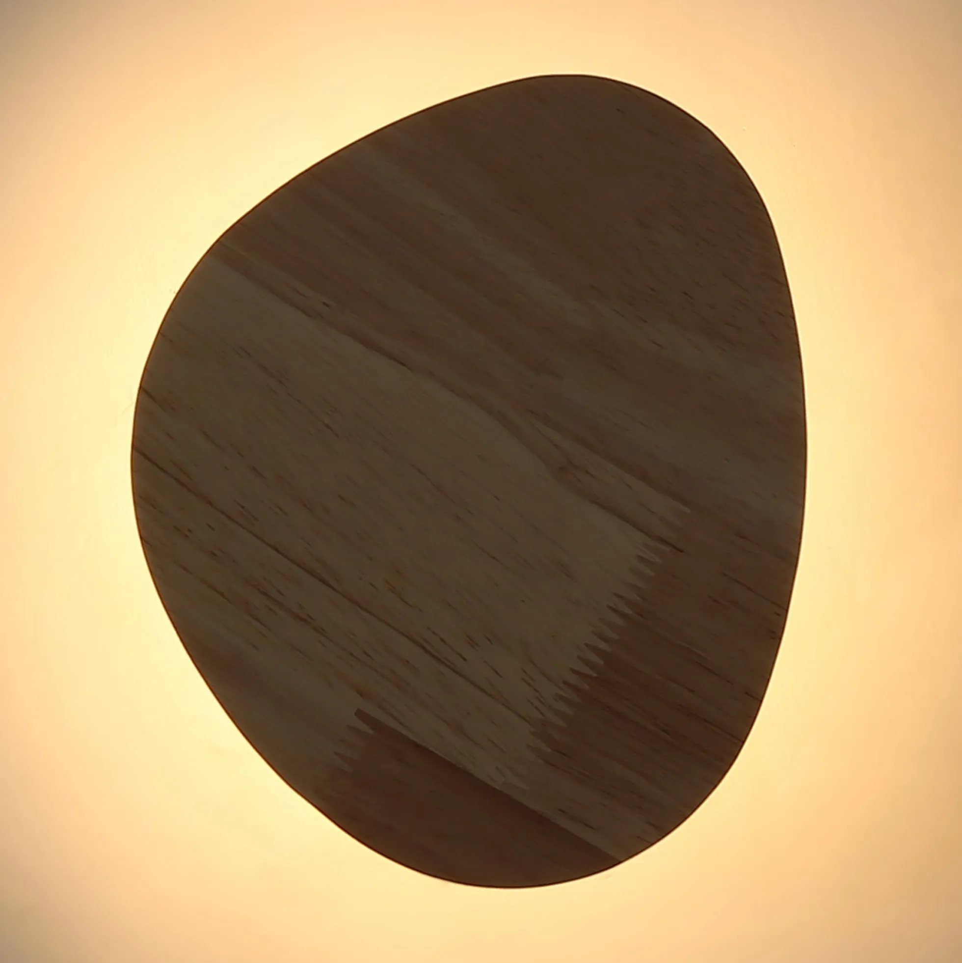 Aplique de pared interior de madera "Eclipse 3" 12W - Luz cálida