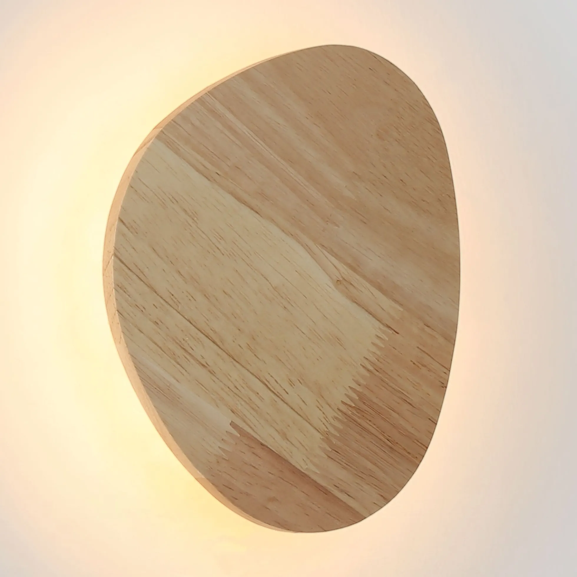 Aplique de pared interior de madera "Eclipse 3" 12W - Luz cálida